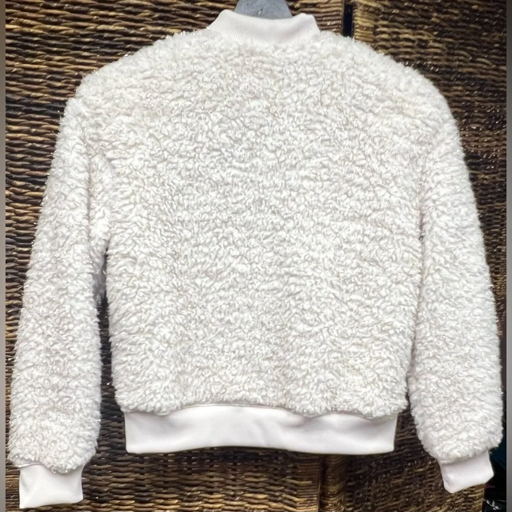 Nike Cream‎ Fleece Jacket- Youth Large, Shimmer strands